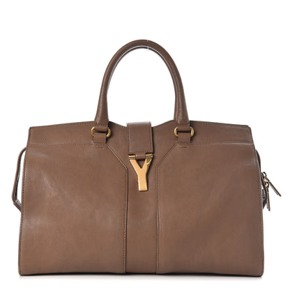 Saint Laurent Sheepskin Medium Cabas ChYc Taupe 1 of 17
