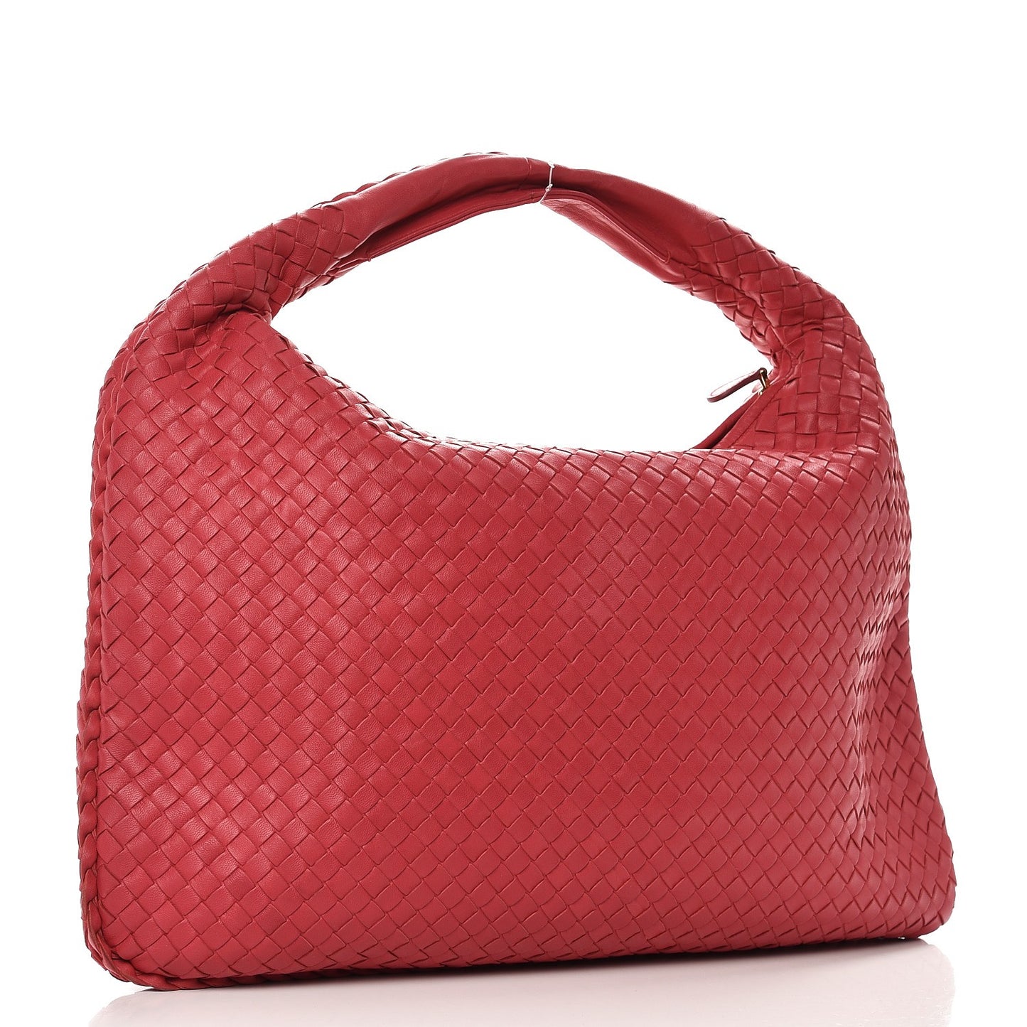 Nappa Intrecciato Large Veneta Hobo Fuchsia