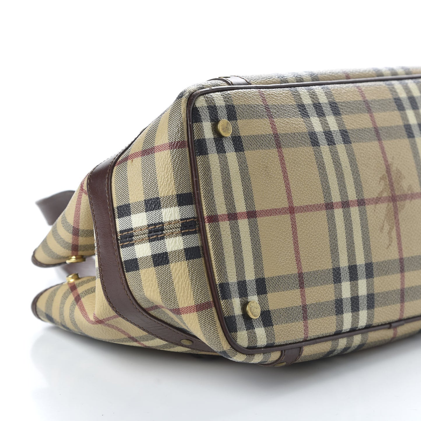 Haymarket Check Buckle Satchel Chocolate