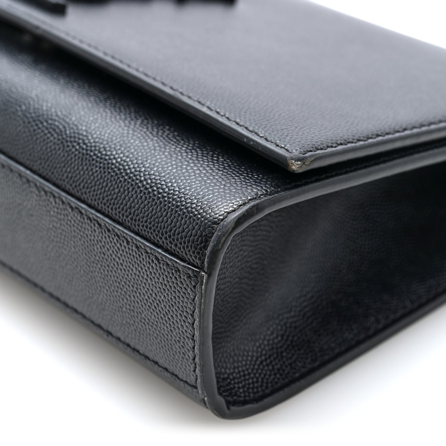 Grain De Poudre Medium Classic Monogram Monochrome Kate Satchel Black