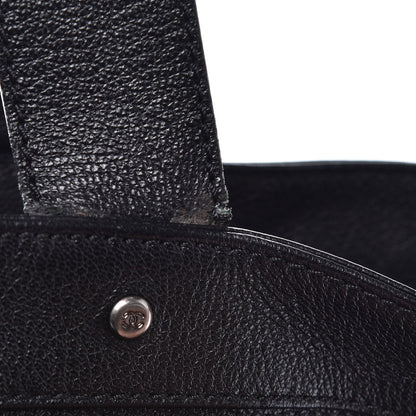 Chanel Goatskin Perforated Large CC Tote Black 9 of 17
