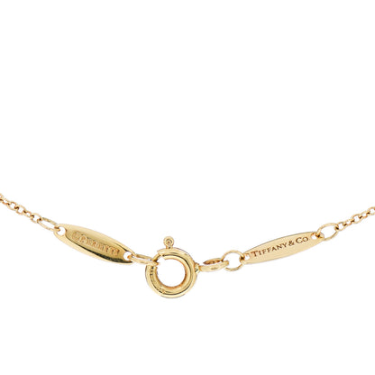 Tiffany 18K Yellow Gold Diamond .05ct Elsa Peretti Diamonds by the Yard Pendant Necklace 4 of 5