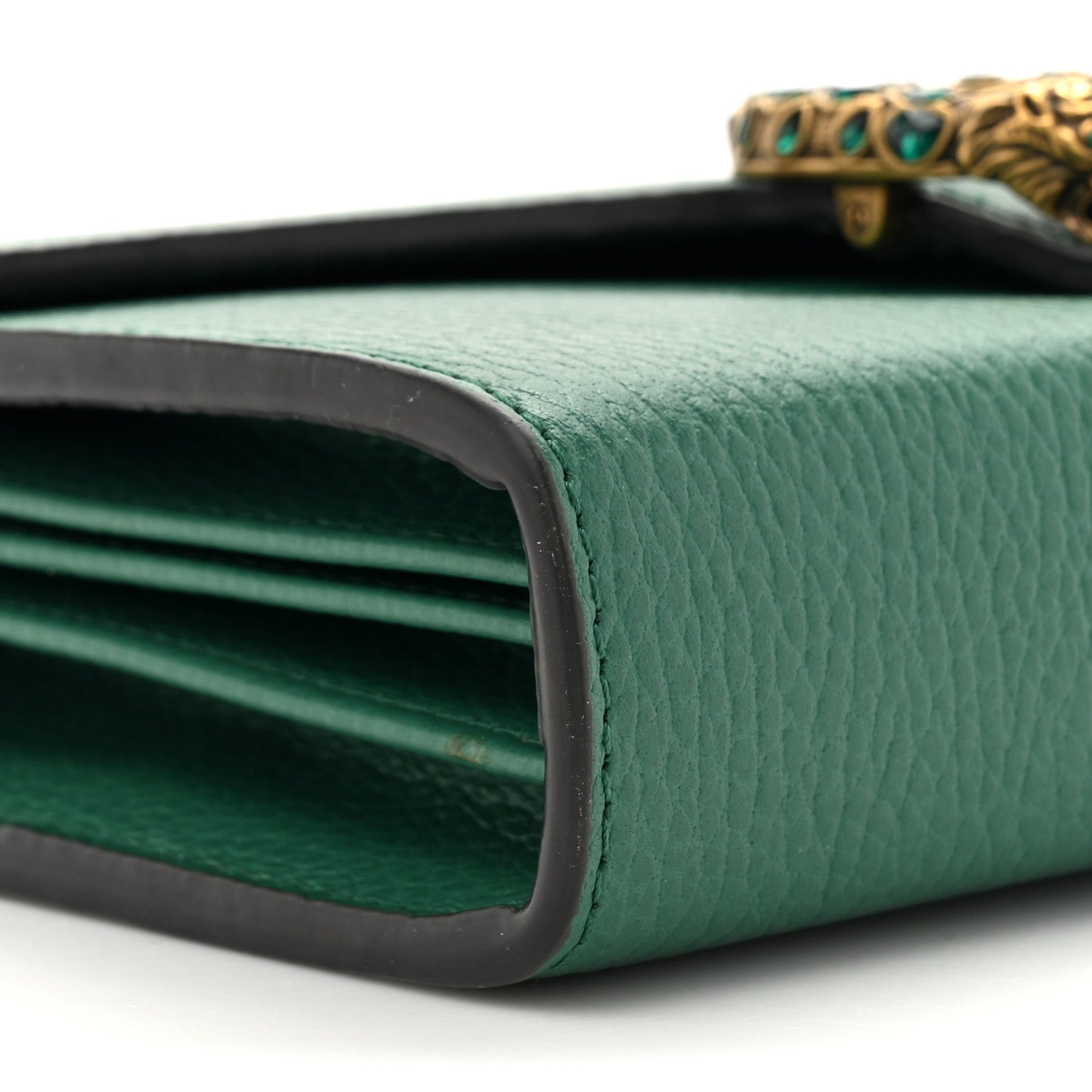 Gucci Calfskin Mini Dionysus Chain Wallet Emerald 11 of 11