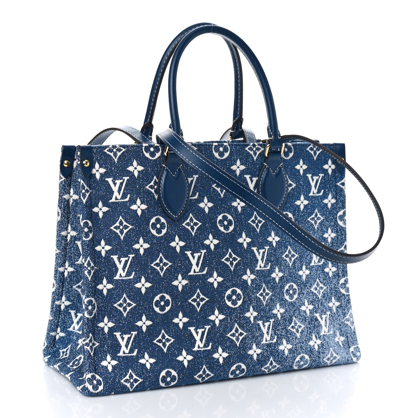 Monogram Jacquard Denim Onthego MM Bleu