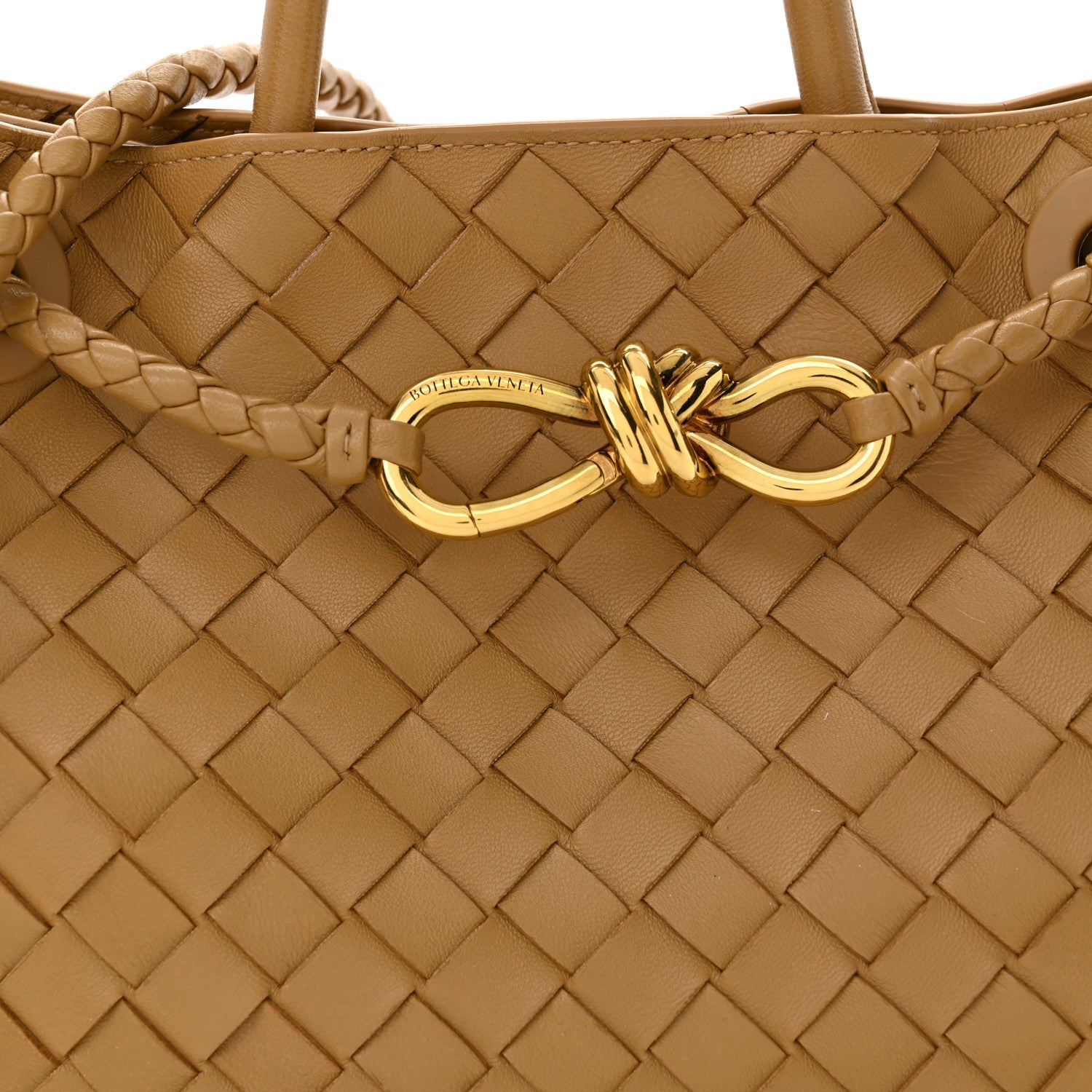 Bottega Veneta Nappa Intrecciato Small Andiamo Shoulder Bag Dark Praline 7 of 10