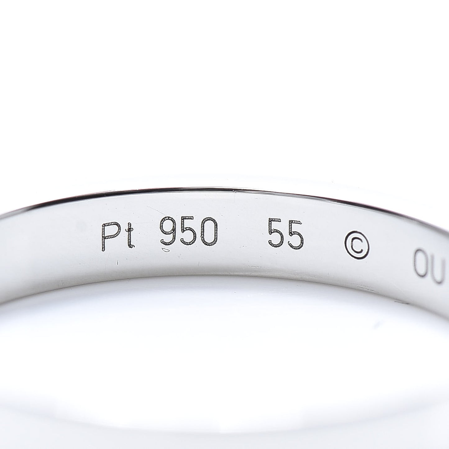 Platinum Diamond 3mm C De Wedding Band Ring 55 7.25