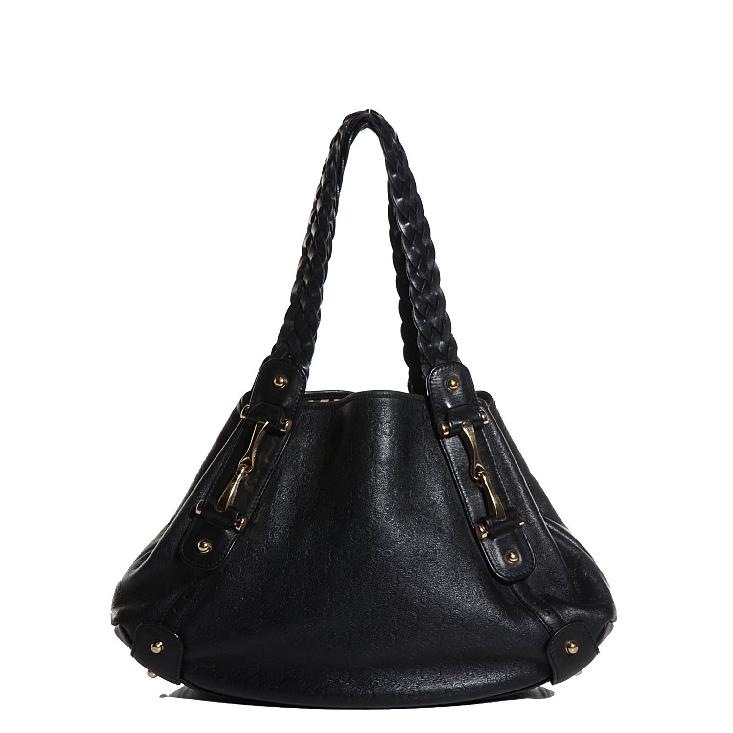 Gucci Guccissima Small Pelham Shoulder Bag Black 1 of 7