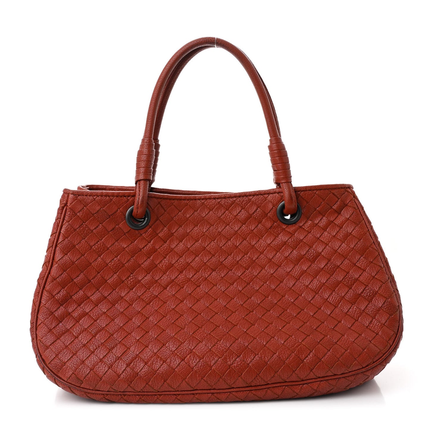 Nappa Intrecciato Woven Tote Terracota