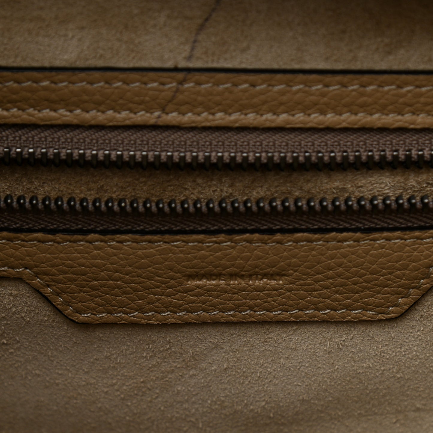 Drummed Calfskin Mini Luggage Dune