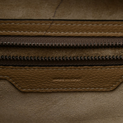 Celine Drummed Calfskin Mini Luggage Dune 7 of 17