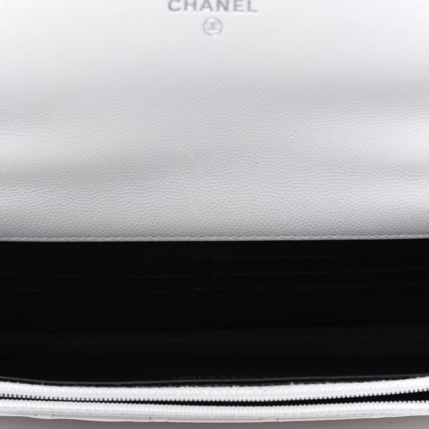Chanel Caviar Quilted My Everything Wallet On Chain WOC White 5 of 17