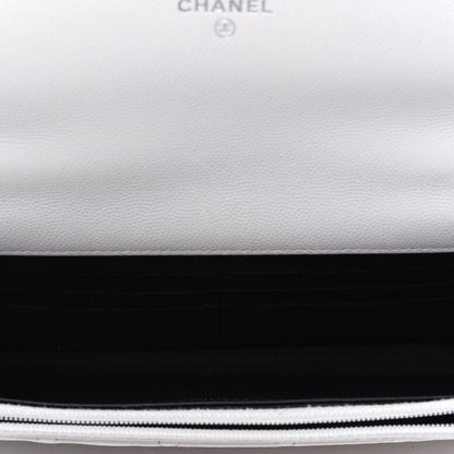 Chanel Caviar Quilted My Everything Wallet On Chain WOC White 5 of 17
