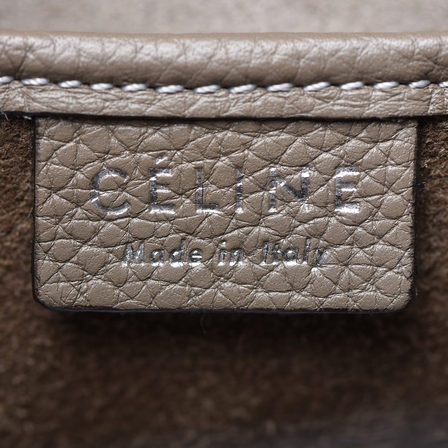 Drummed Calfskin Nano Luggage Souris