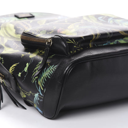 Gucci Calfskin Tropical Print Medium Day Backpack Black Multi 7 of 8