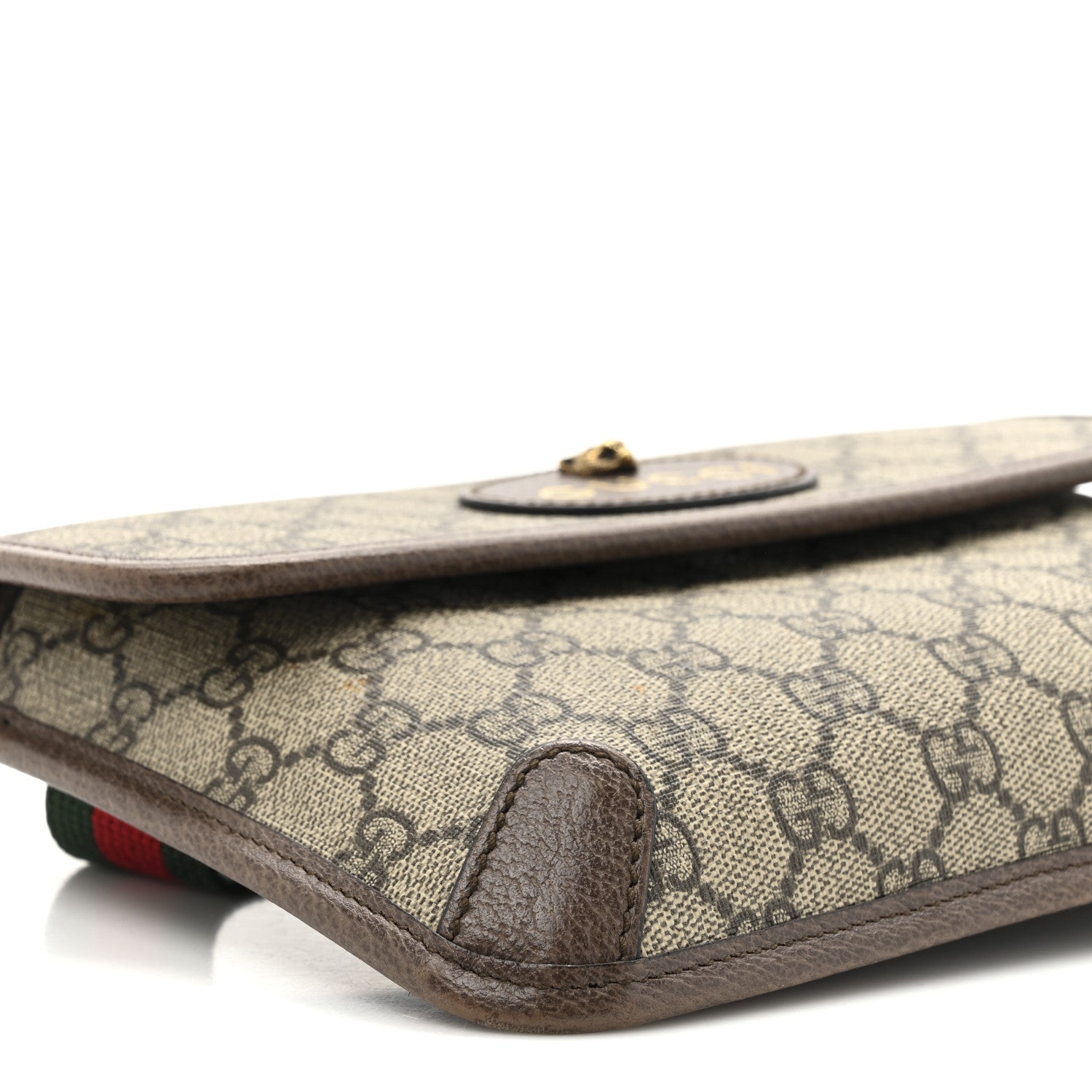 Gucci GG Supreme Monogram Neo Vintage Web Belt Bag Brown 10 of 13