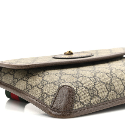 Gucci GG Supreme Monogram Neo Vintage Web Belt Bag Brown 10 of 13