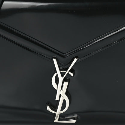 Saint Laurent Glazed Calfskin Mini Classic Monogram Cassandra Top Handle Black 7 of 14