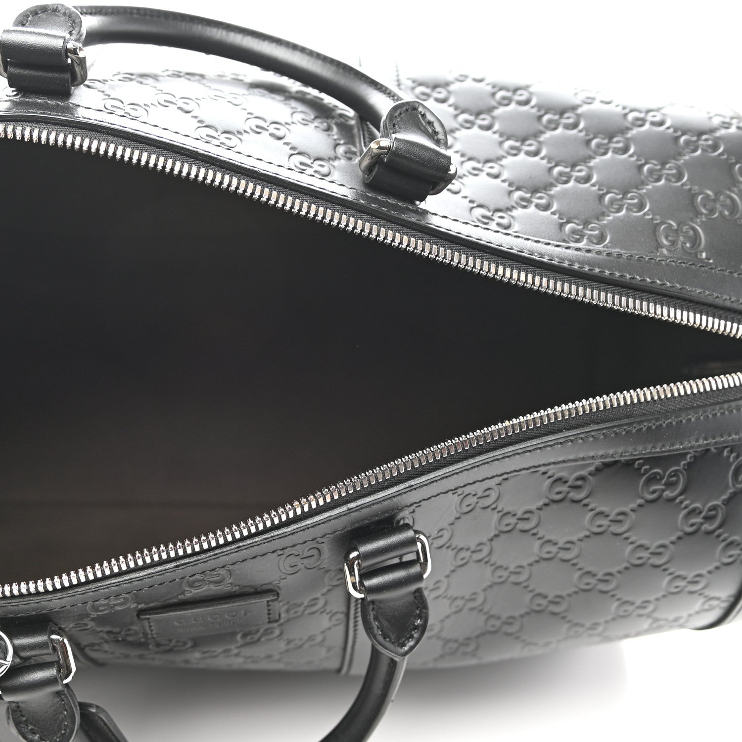 Gucci Guccissima Signature Medium Duffle Black 4 of 8