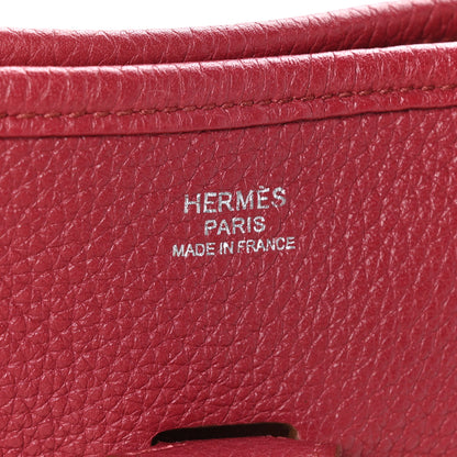 Hermes Taurillon Clemence Evelyne III PM Rubis 6 of 9