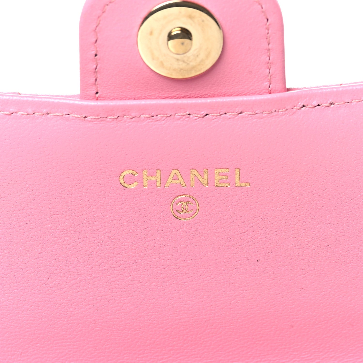 Chanel Lambskin Quilted Flap Phone Holder With Chain Pink 6 of 10
