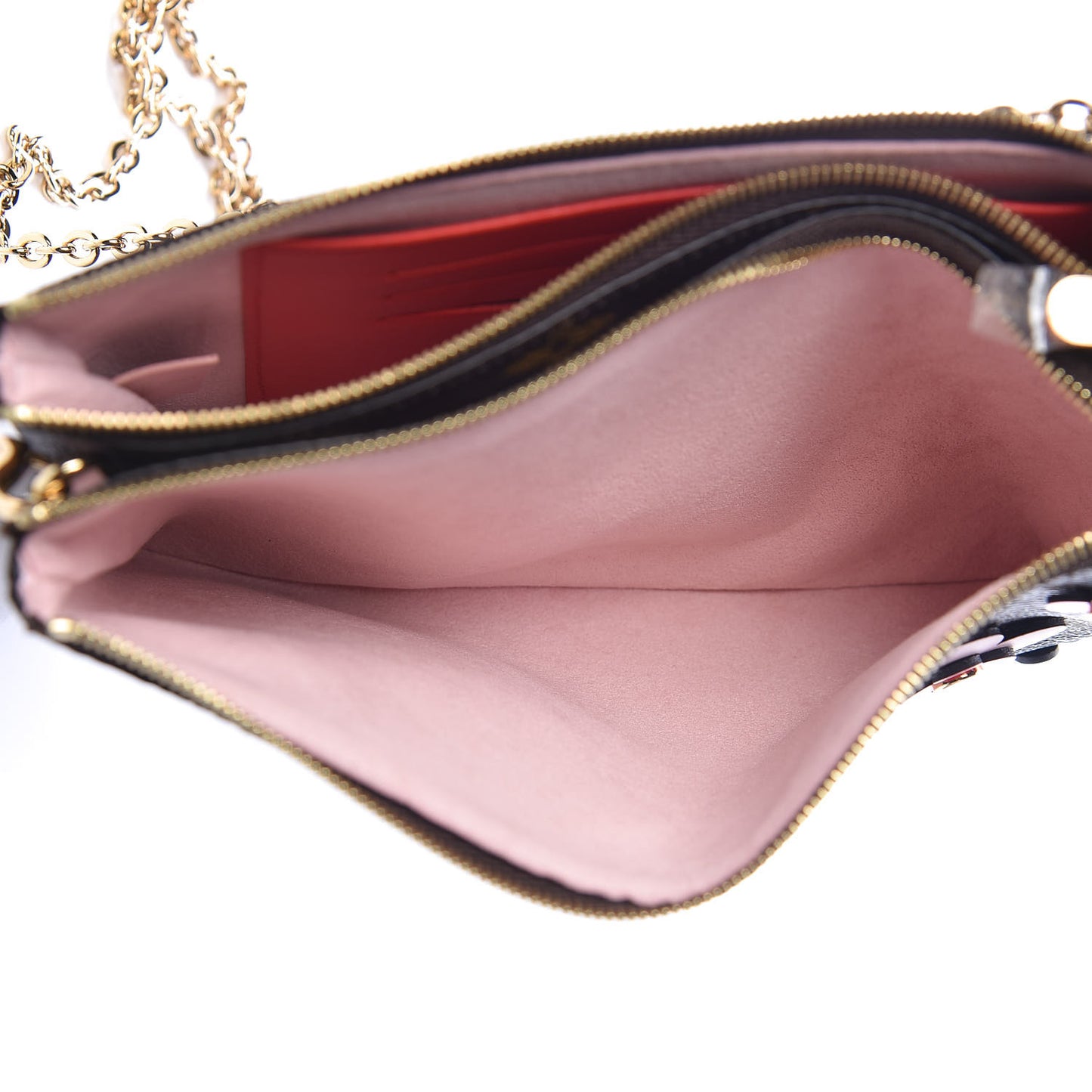 Monogram Blooming Flowers Double Zip Pochette