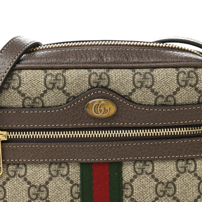 Gucci GG Supreme Monogram Web Mini Ophidia Shoulder Bag Brown 8 of 11