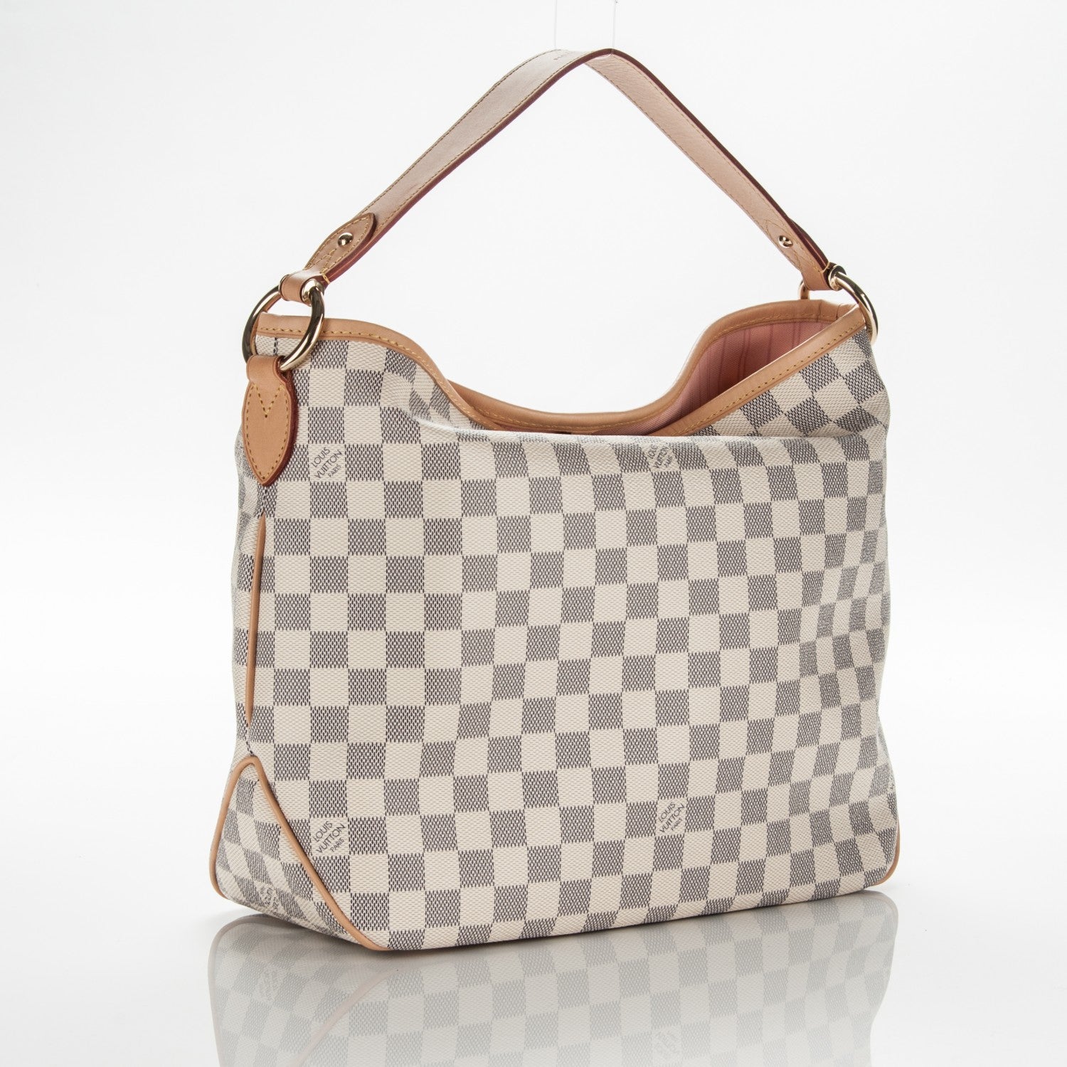 Louis Vuitton Damier Azur Delightful PM Rose Ballerine 3 of 8