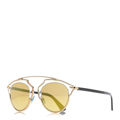Christian Dior Mirrored So Real Sunglasses Gold 1 of 10