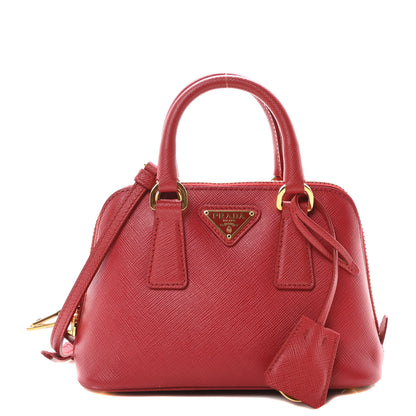 Prada Saffiano Lux Mini Promenade Tote Fuoco 1 of 9
