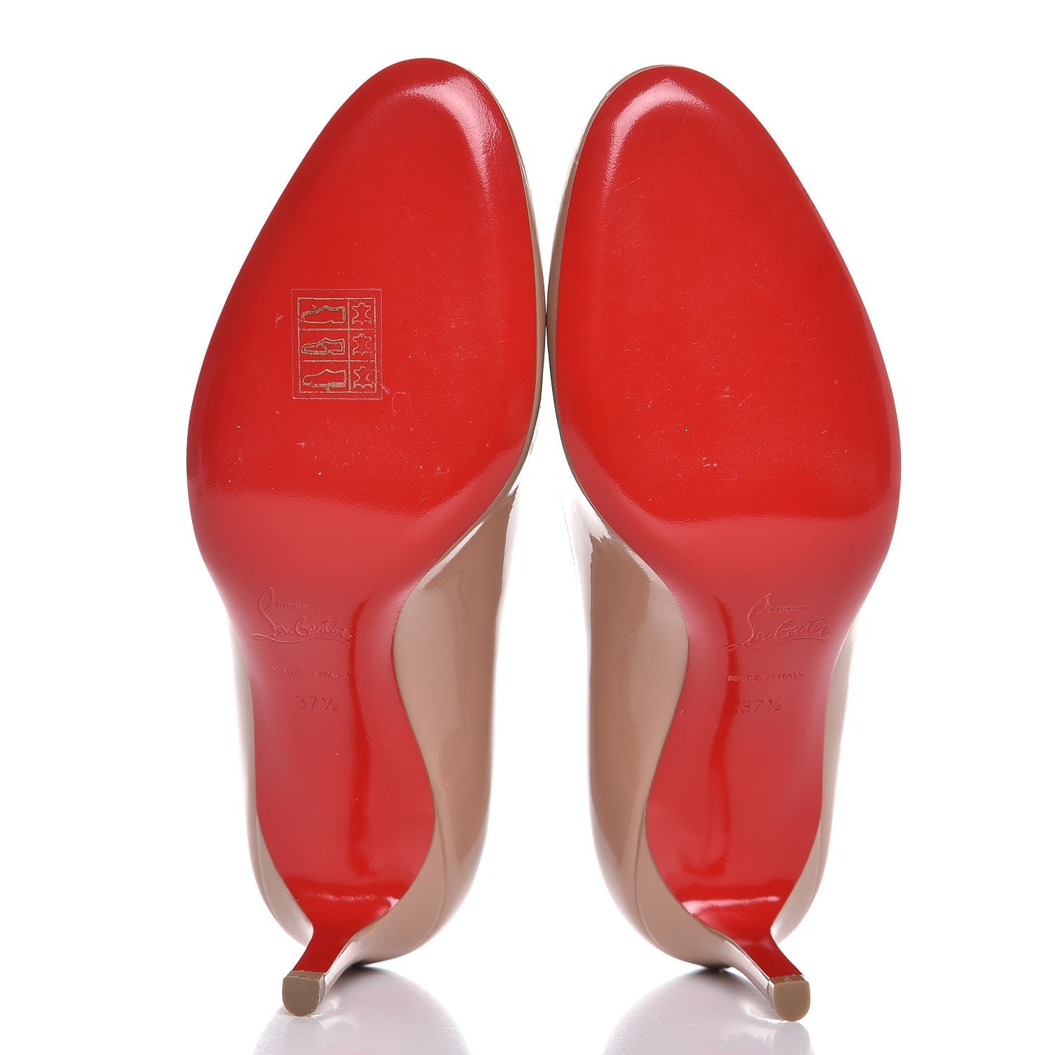 Christian Louboutin Patent Simple 70 Pumps 37.5 Nude 5 of 9