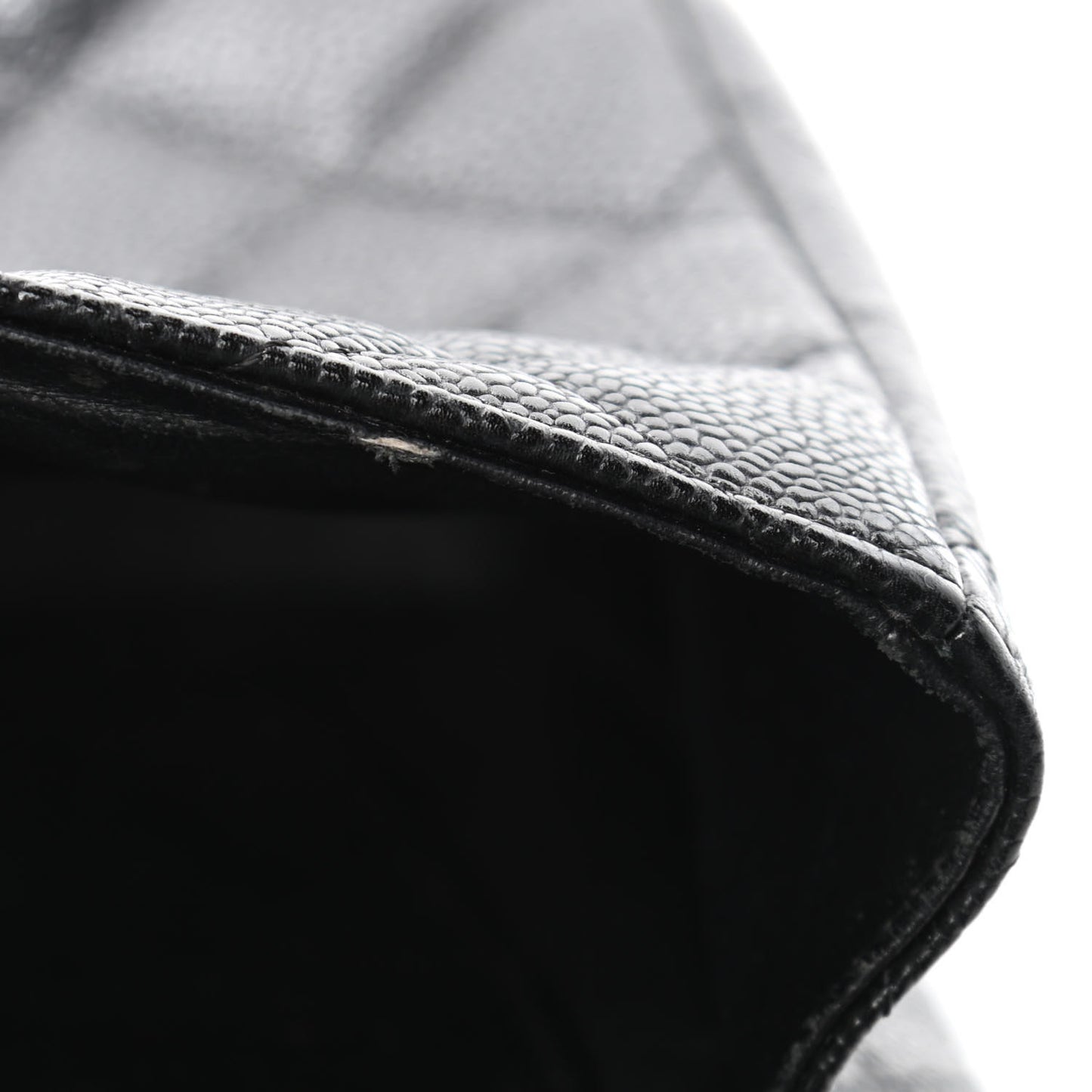 Caviar Quilted Jumbo Single Flap Black