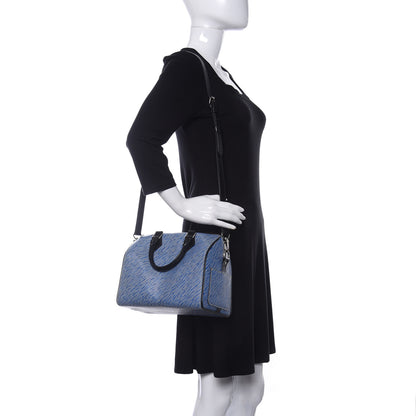 Louis Vuitton Epi Speedy Bandouliere 25 Denim Light 2 of 10