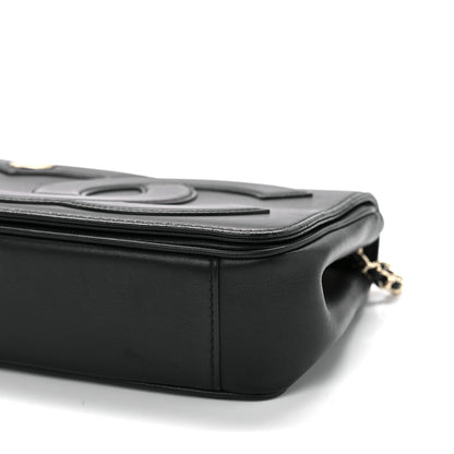 Chanel Lambskin CC Mania Flap Bag Black 9 of 9