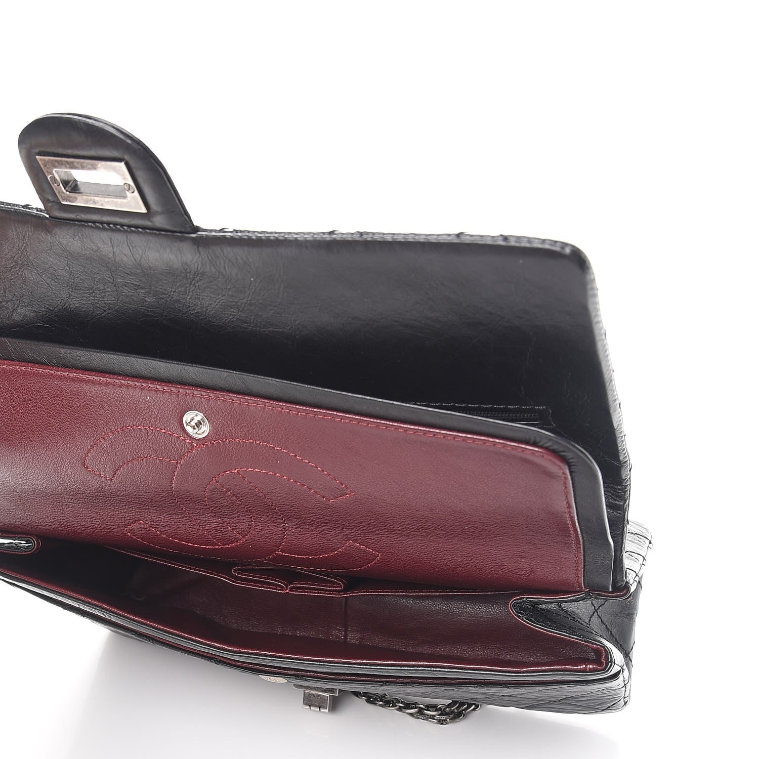 Chanel Aged Calfskin Quilted 2.55 Reissue 226 Flap Black 6 of 13