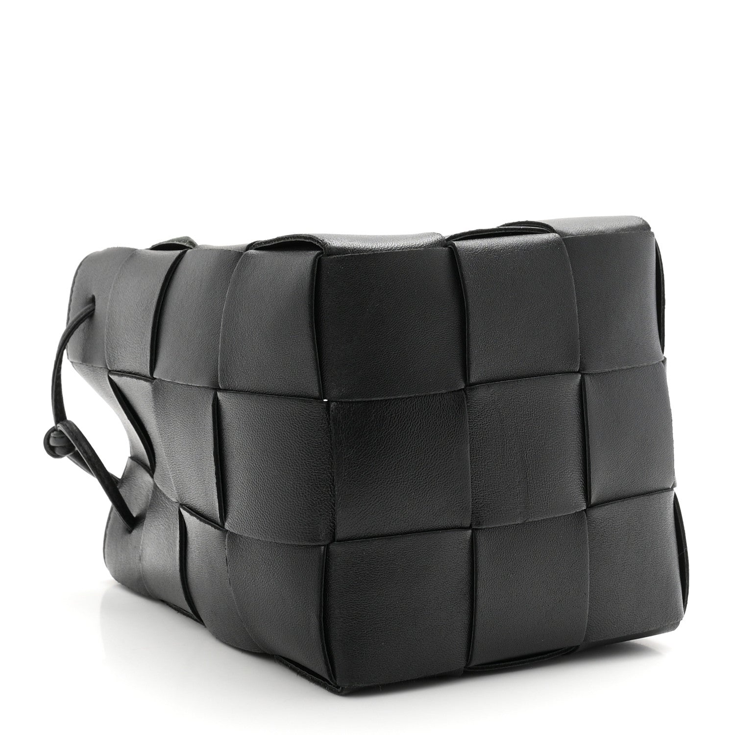 Bottega Veneta Nappa Maxi Intrecciato Small Cassette Bucket Bag Black 4 of 9