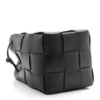 Bottega Veneta Nappa Maxi Intrecciato Small Cassette Bucket Bag Black 4 of 9