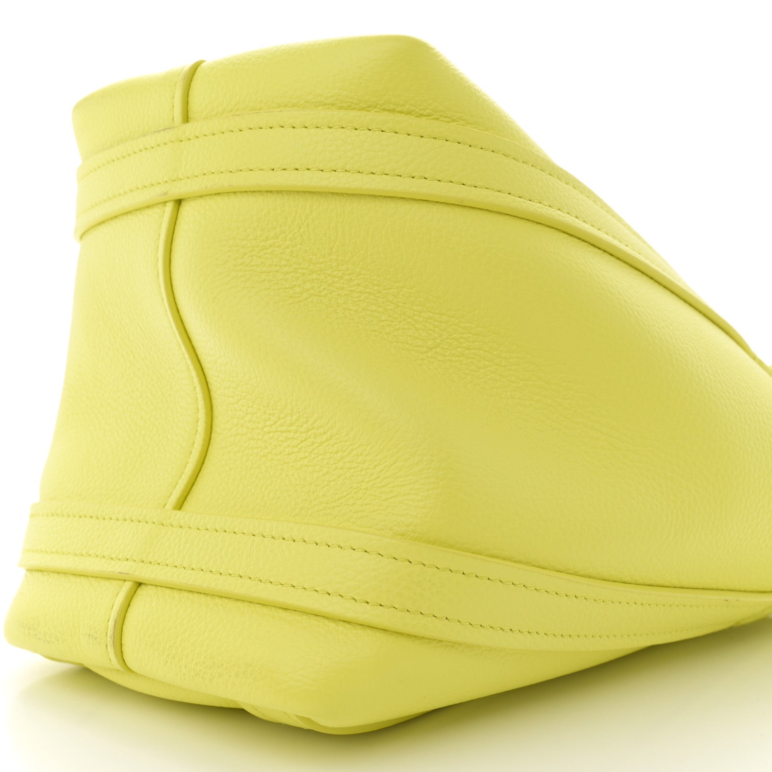 Balenciaga Grained Calfskin XS Everyday North South Shoulder Tote Bag Lemon 10 of 11