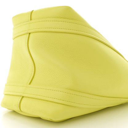 Balenciaga Grained Calfskin XS Everyday North South Shoulder Tote Bag Lemon 10 of 11