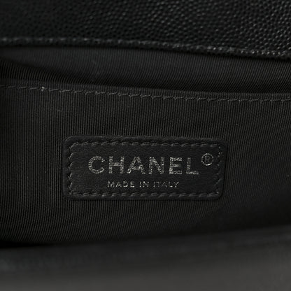 Chanel Caviar Quilted Medium Boy Flap Black 6 of 11