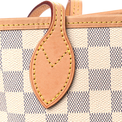 Louis Vuitton Damier Azur Neo Neverfull MM Rose Ballerine 12 of 13