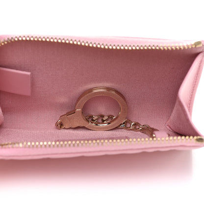 Chanel Lambskin Camellia Embossed Key Holder Case Pink 5 of 8