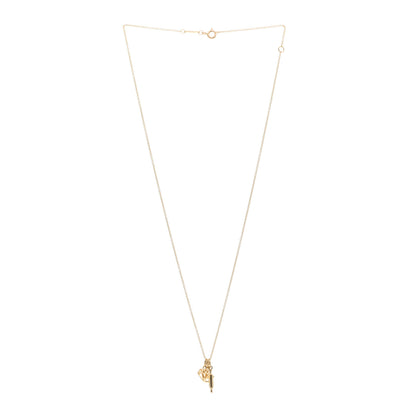 Tiffany 18K Yellow Gold 3 Charm Pendant Necklace 3 of 4