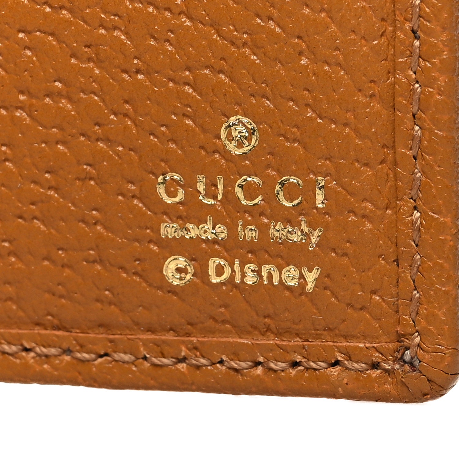 Gucci X DISNEY Mini Vintage GG Supreme Monogram Mickey Mouse Wallet Beige Vintage Sun Oil 6 of 9