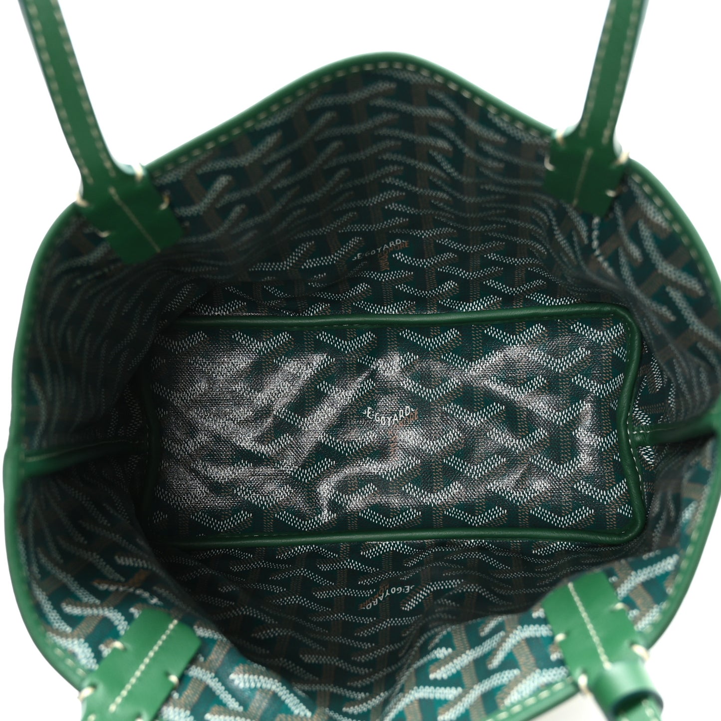 Goyardine Reversible Mini Anjou Green