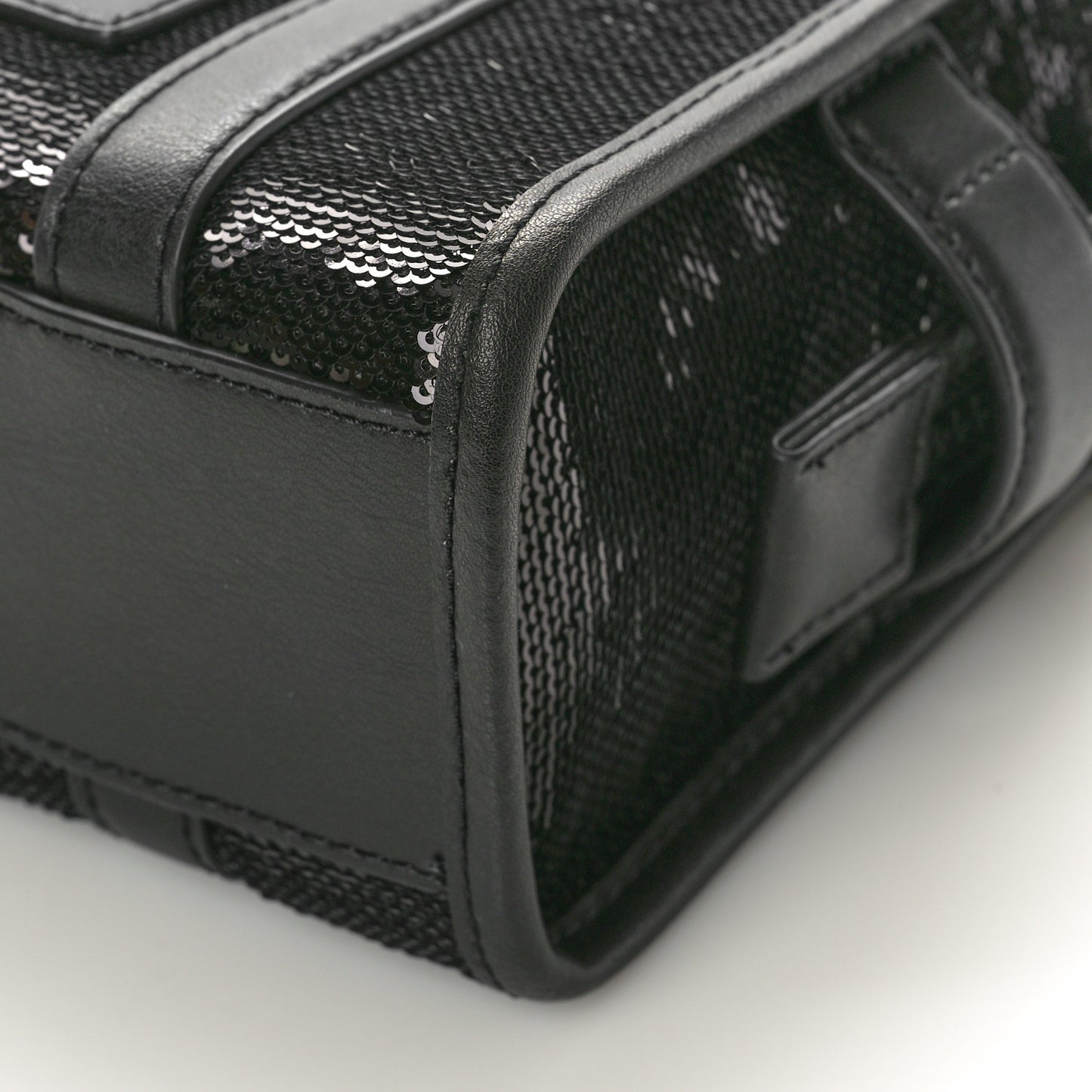 Sequin Mini The Tote Bag Black