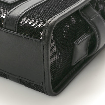 Marc Jacobs Sequin Mini The Tote Bag Black 9 of 9