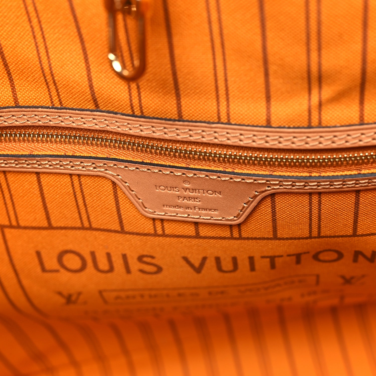 Louis Vuitton Damier Azur Braided Neverfull MM Orange 7 of 10