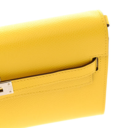 Hermes Epsom Kelly Wallet To Go Jaune De Naples 13 of 14