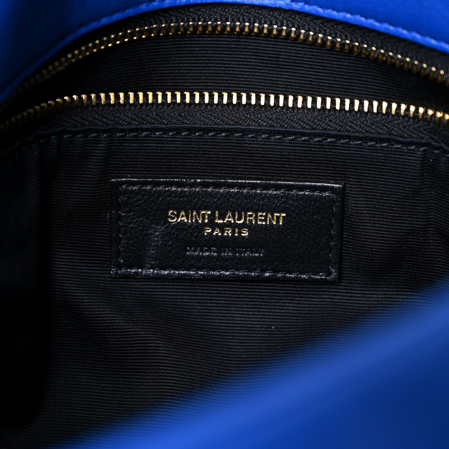 Saint Laurent Lambskin Quilted Small Loulou Puffer Monogram Chain Satchel Majorele Blue 7 of 15