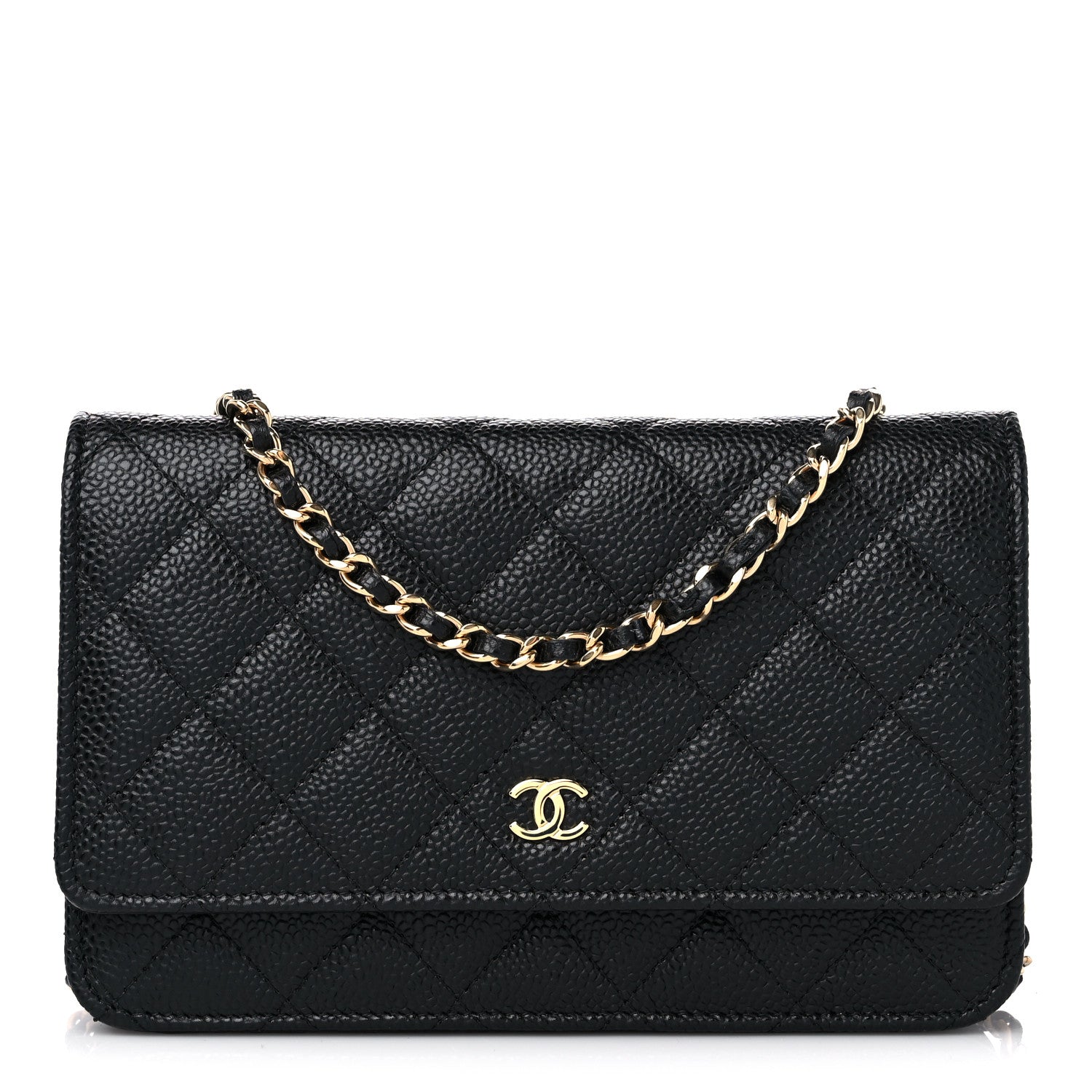 Chanel Caviar Quilted Wallet on Chain WOC Black 1 of 11